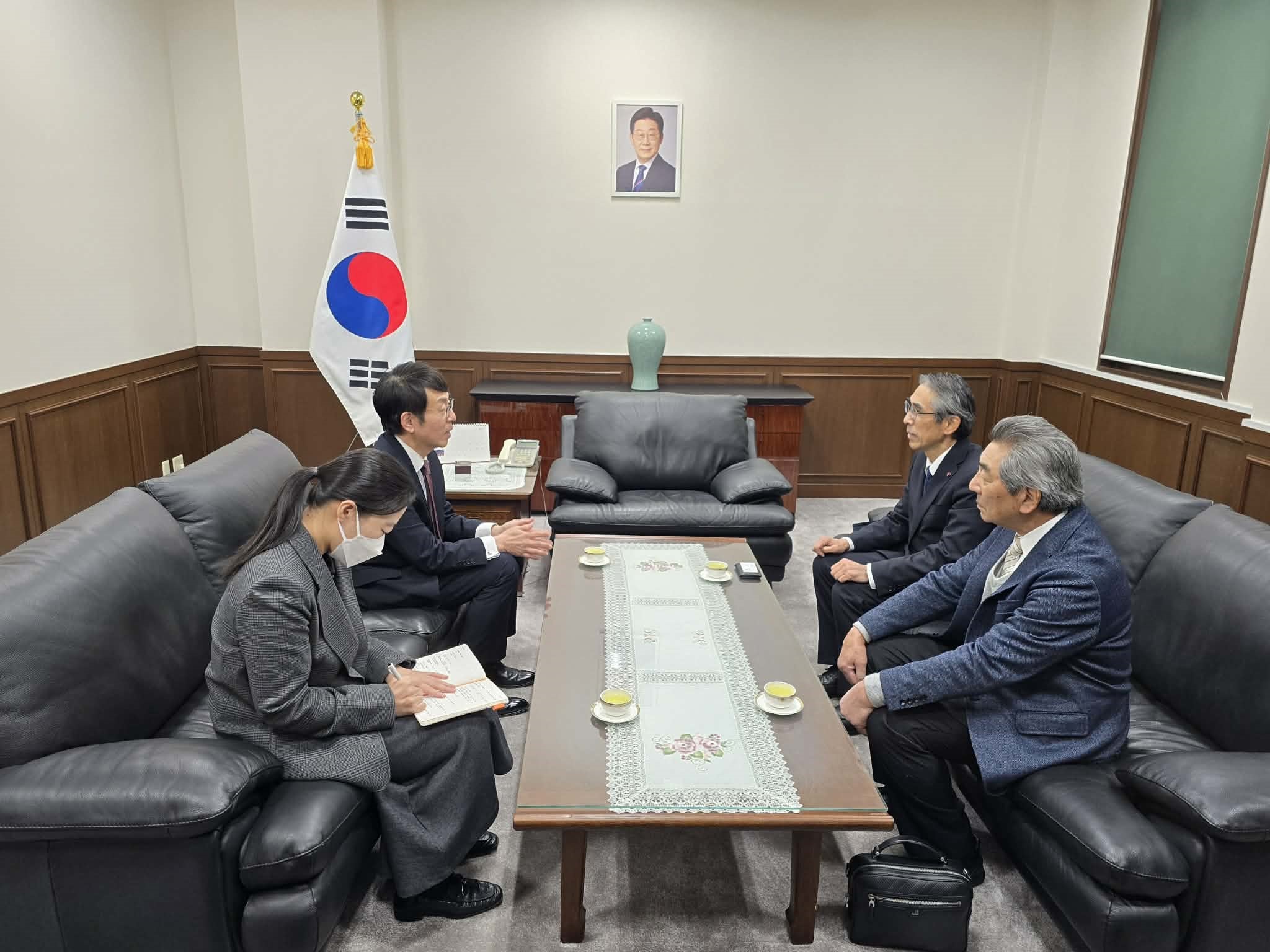 아마가사키시 일한친선의원연맹 회장 면담